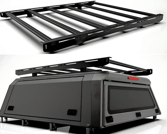 TOP Rack for Truck Bed Cap - High-Strength Aluminum, Easy Install with Factory Mounts
