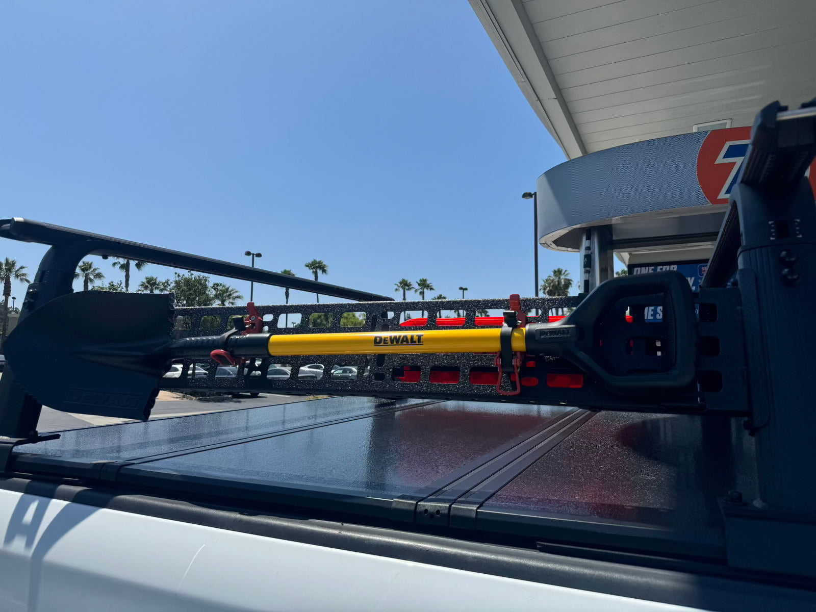 Adjustable Height 15-20 inches BlackTruck Bed Rack Cross Bar with Side Panels Fit Full-Size and Mid-Size Trucks - TKMAUTO