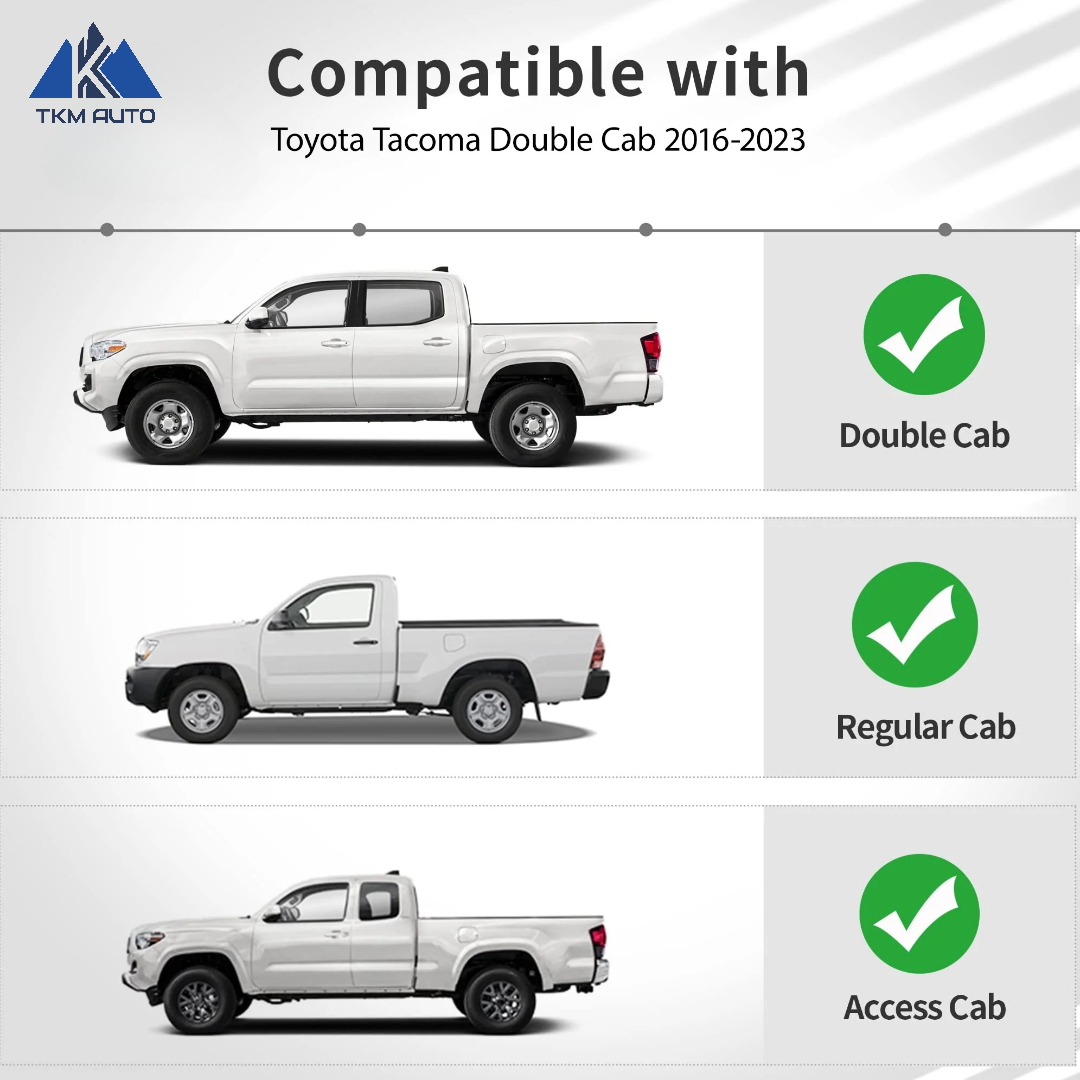 Black Rear Bumper for Tacoma 2016-2023 - TKMAUTO