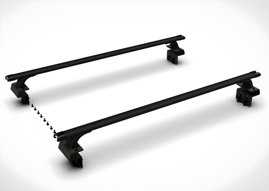 CRS2035 Adjustable Black Low Profile truck bed rack cross Bar Fit Full-Size and Mid-Size Trucks - TKMAUTO