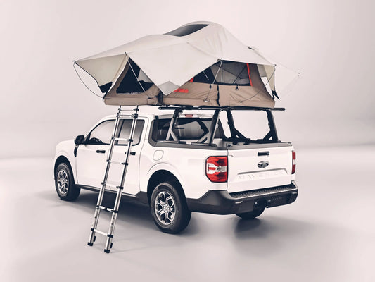 TKMAUTO Black Universal Heavy Duty Truck Bed Rack - Adjustable Height, Extendable, Aluminum Cross Bars for Most Pick-Up Trucks Ram Silverado Tundra F150 TKMAUTO