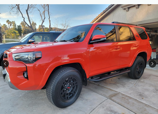 Running Boards Compatible with Toyota 4Runner 2010-2024 Trail Edition, 2014-2024 SR5/TRD Pro, Bolt-on Side Steps Steel Nerf Bar