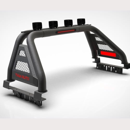 SRB-M017 Black Sport Bar Roll Bar Compatible with Tacoma/Ranger/Colorado/Canyon/JT Gladiator/Frontier - TKMAUTO