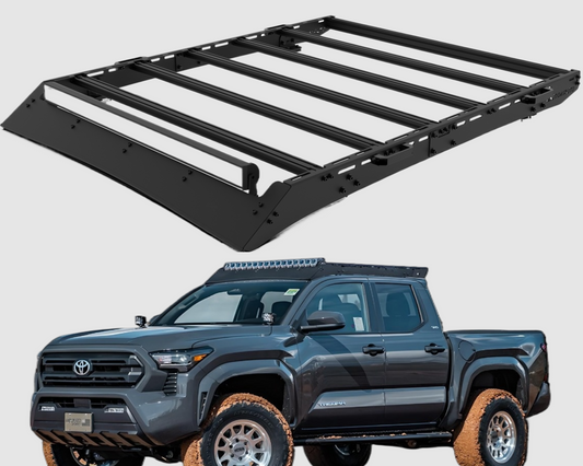 Roof Rack for 2024 Toyota Tacoma 4th Gen Double Cab 4 Doors - High-Strength Aluminum, No-Drill Easy Installation