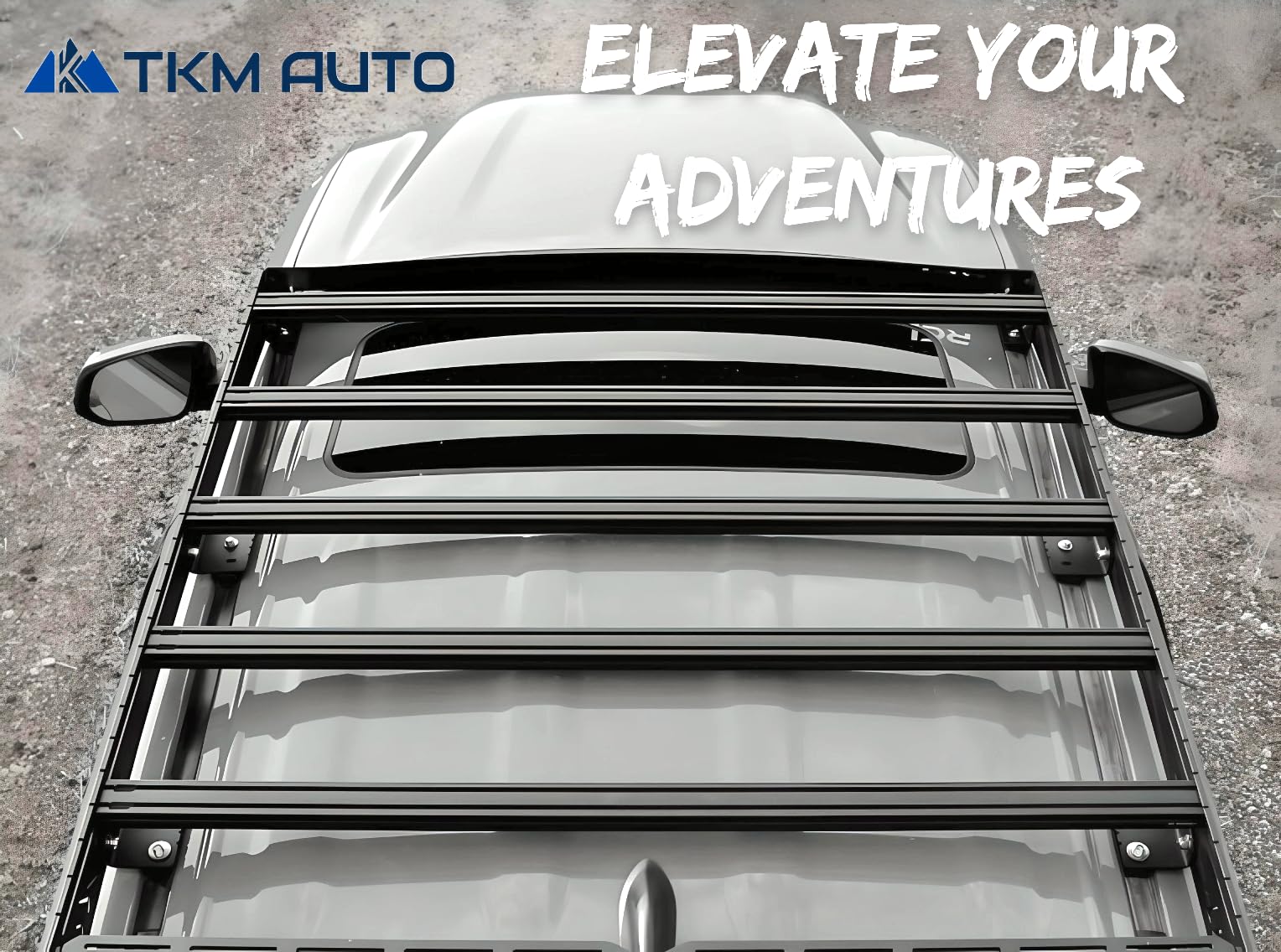 TKMAUTO Heavy Duty Top Roof Rack Compatible with 2005-2023 Toyota Tacoma Double Cab Top Luggage Holder Upper Storage - TKMAUTO