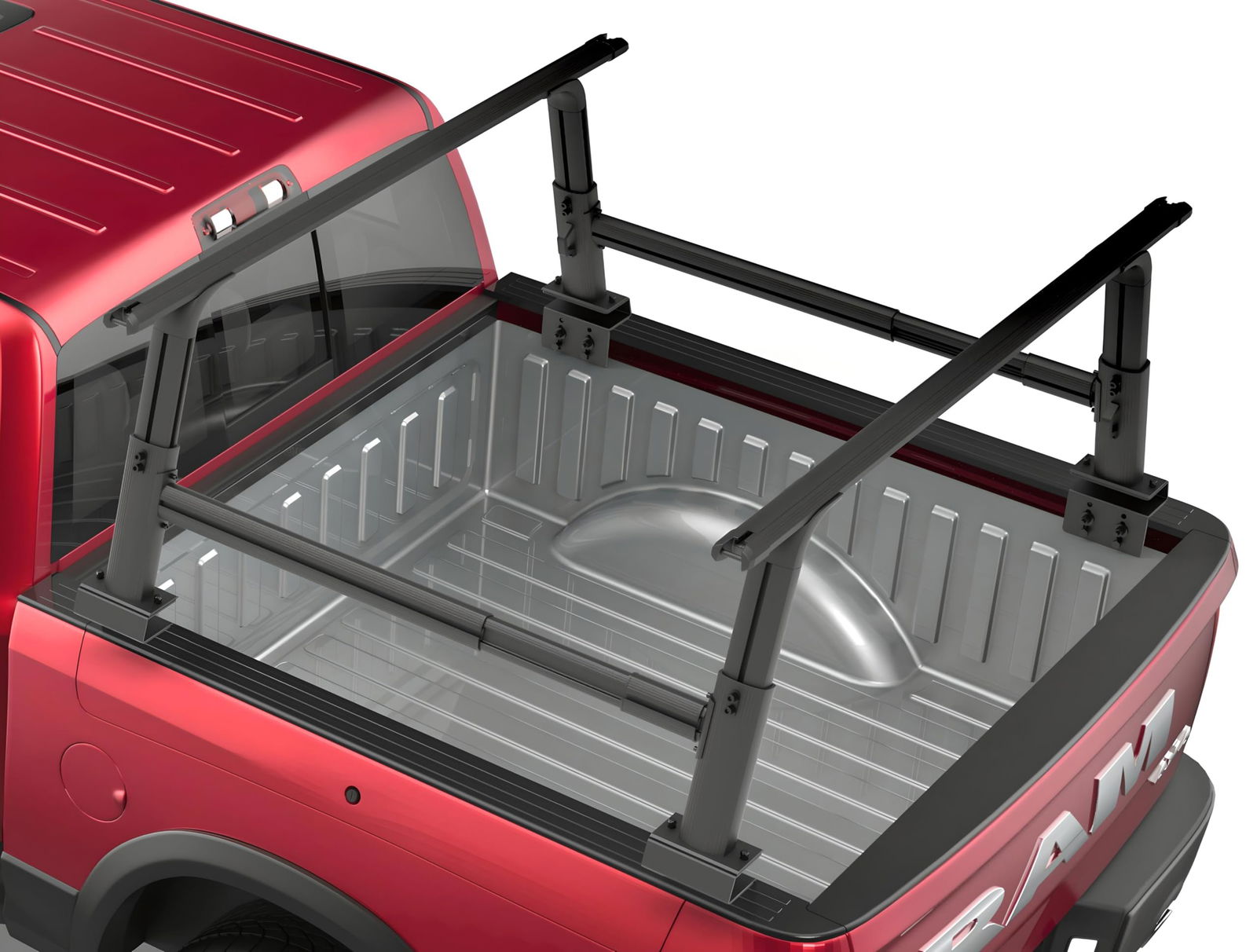 UBR-L006 Adjustable BlackTruck Bed Rack Cross Bar Fit Full-Size and Mid-Size Trucks - TKMAUTO