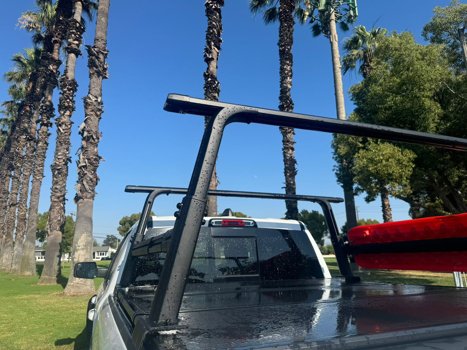 UBR-L006 Adjustable BlackTruck Bed Rack Cross Bar Fit Full-Size and Mid-Size Trucks - TKMAUTO