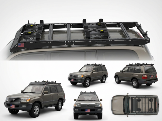 Toyota 4Runner Roof Rack 1996-2002 | Full-Size Aluminum Modular Cargo System (3rd Gen) TKMAUTO