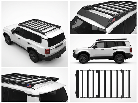Toyota Land Cruiser 250 Series Roof Rack | Full-Size Aluminum Cargo Rack | Fits 2024–2025
