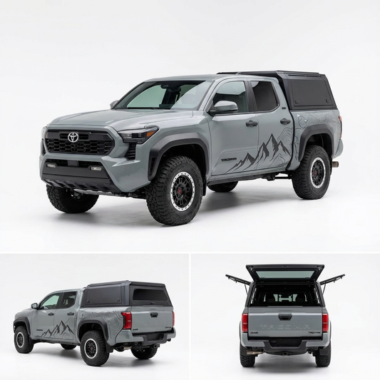Toyota Tacoma 2024-2026 5.0ft | TKMAUTO Aluminum Truck Bed Cap Modular TKMAUTO