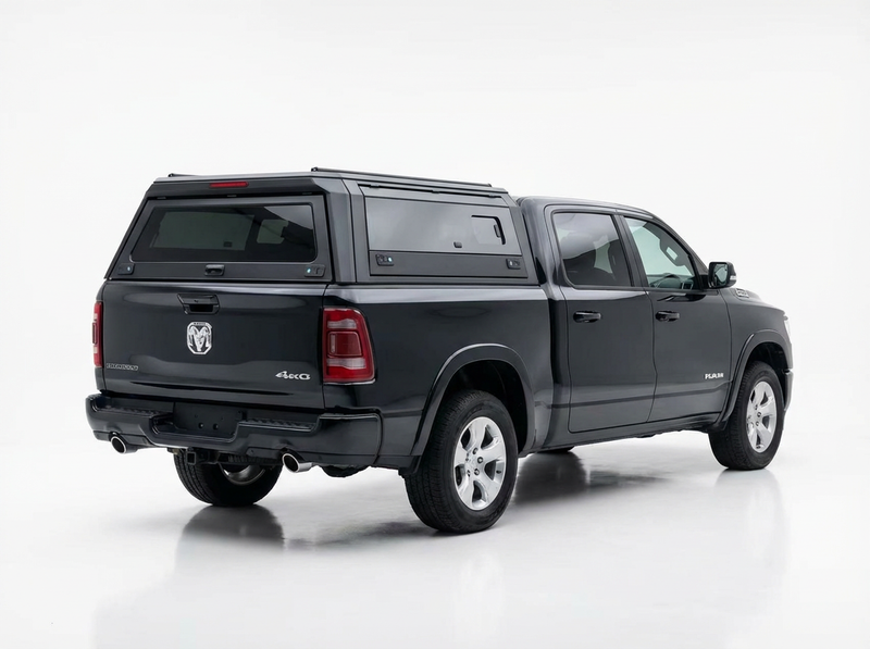 RAM 1500 2019-2025 5.5ft | TKMAUTO Aluminum Truck Bed Cap Side Windows