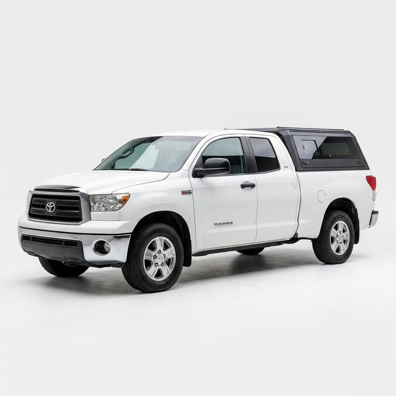 2007-21 Toyota Tundra 5.5 ft Bed Aluminum Camper Shell with Sliding Windows | Truck Bed Cap & Bed Topper