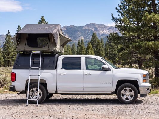 2007-18 Chevy Silverado & GMC Sierra 1500 5'8" Bed Aluminum Camper Shell with Sliding Windows | Truck Bed Cap & Bed Topper