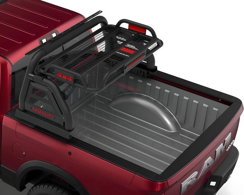 SRB-019 Sport Bar Roll Bar with Basket Mid-Size Black Steel