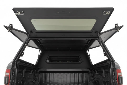 Toyota Tundra 2015-2025 5.5ft | TKMAUTO Aluminum Truck Bed Cap Side Windows TKMAUTO