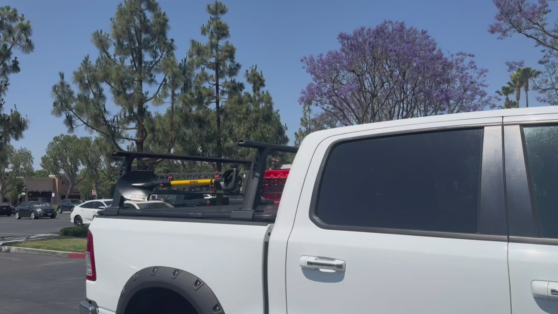 Adjustable Height 15-20 inches BlackTruck Bed Rack Cross Bar with Side Panels Fit Full-Size and Mid-Size Trucks