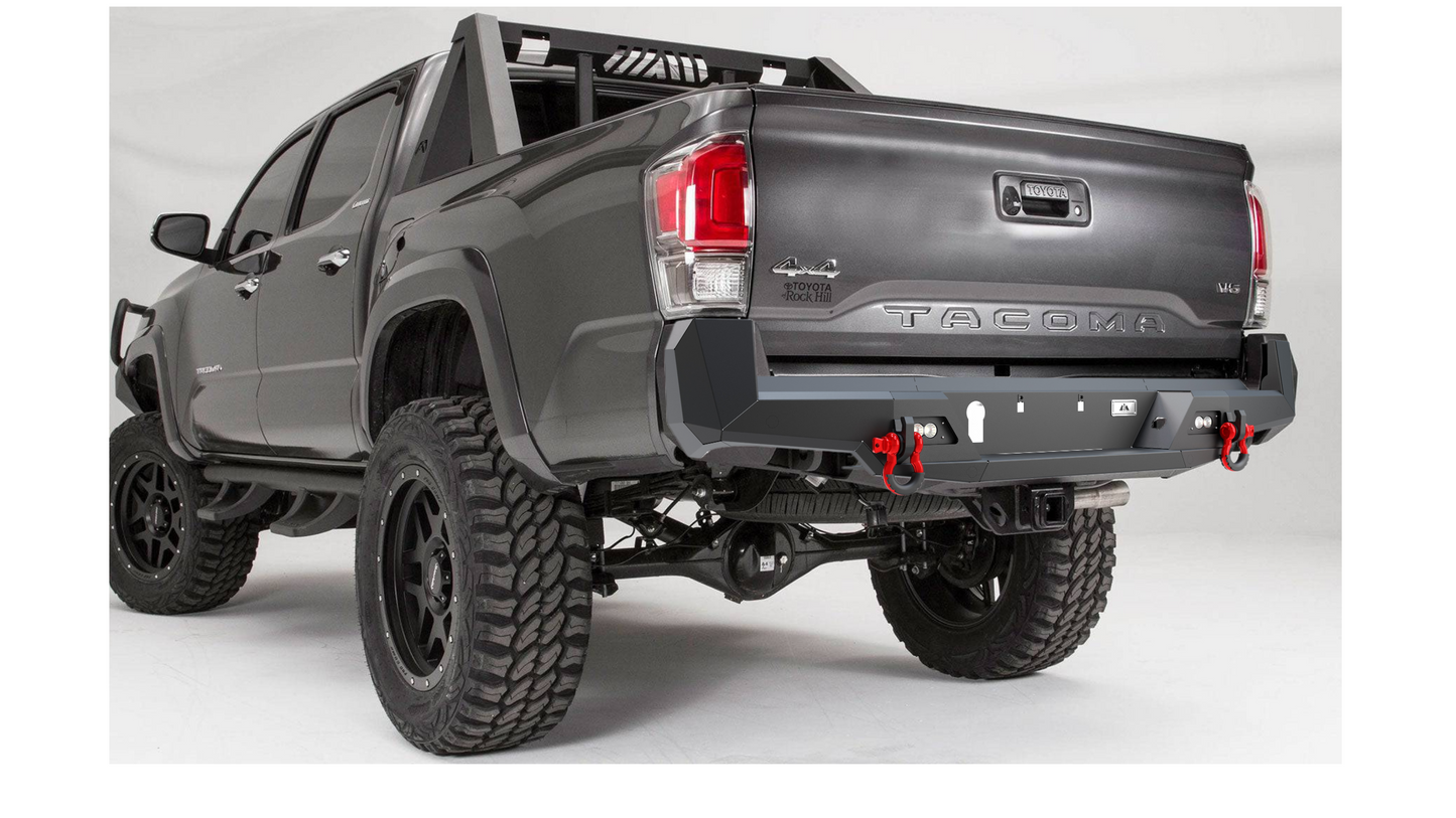 Black Rear Bumper for Tacoma 2016-2023