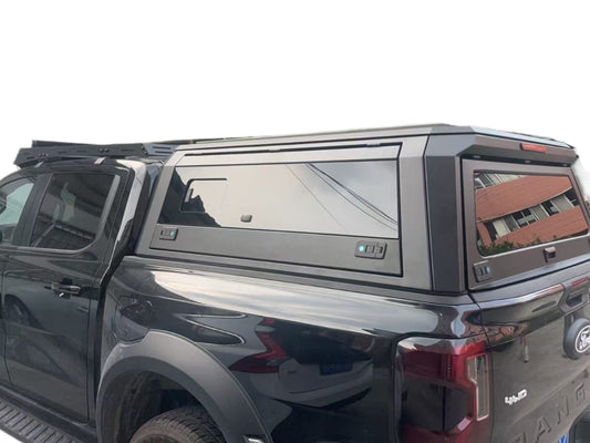 TOYOTA TRUNDRA 5.5ft Truck Bed Cap 2015-2025 – Aluminum Camper Shell with Side Windows