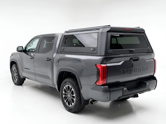 Toyota Tundra 2015-2025 5.5ft | TKMAUTO Aluminum Truck Bed Cap Side Windows