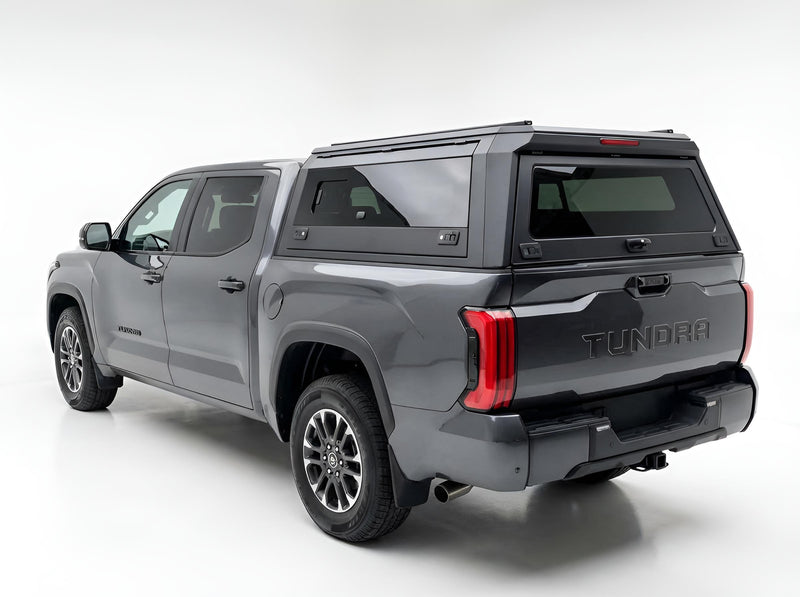 Toyota Tundra 2022-2026 5.5ft | TKMAUTO Aluminum Truck Bed Cap Side Windows