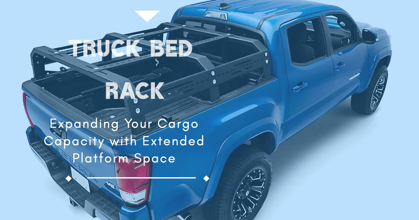 Adjustable Bed Rack Cargo Carrier Compatible with FULL SIZE& MID SIZE