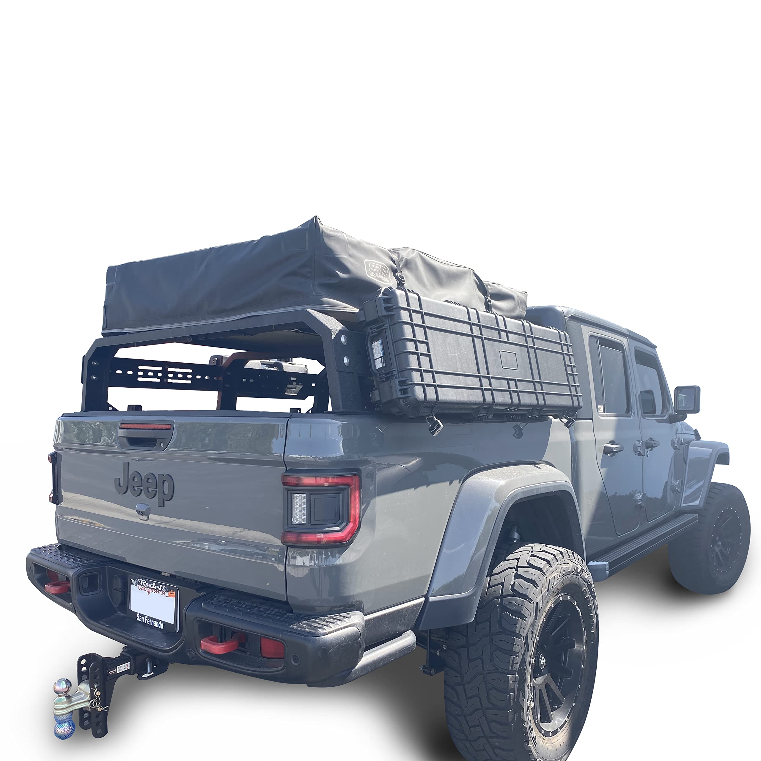 Adjustable Bed Rack Cargo Carrier Compatible with Jeep Gladiator, Ford  Ranger, Chevy Colorado, GMC Canyon, and Toyota Tacoma