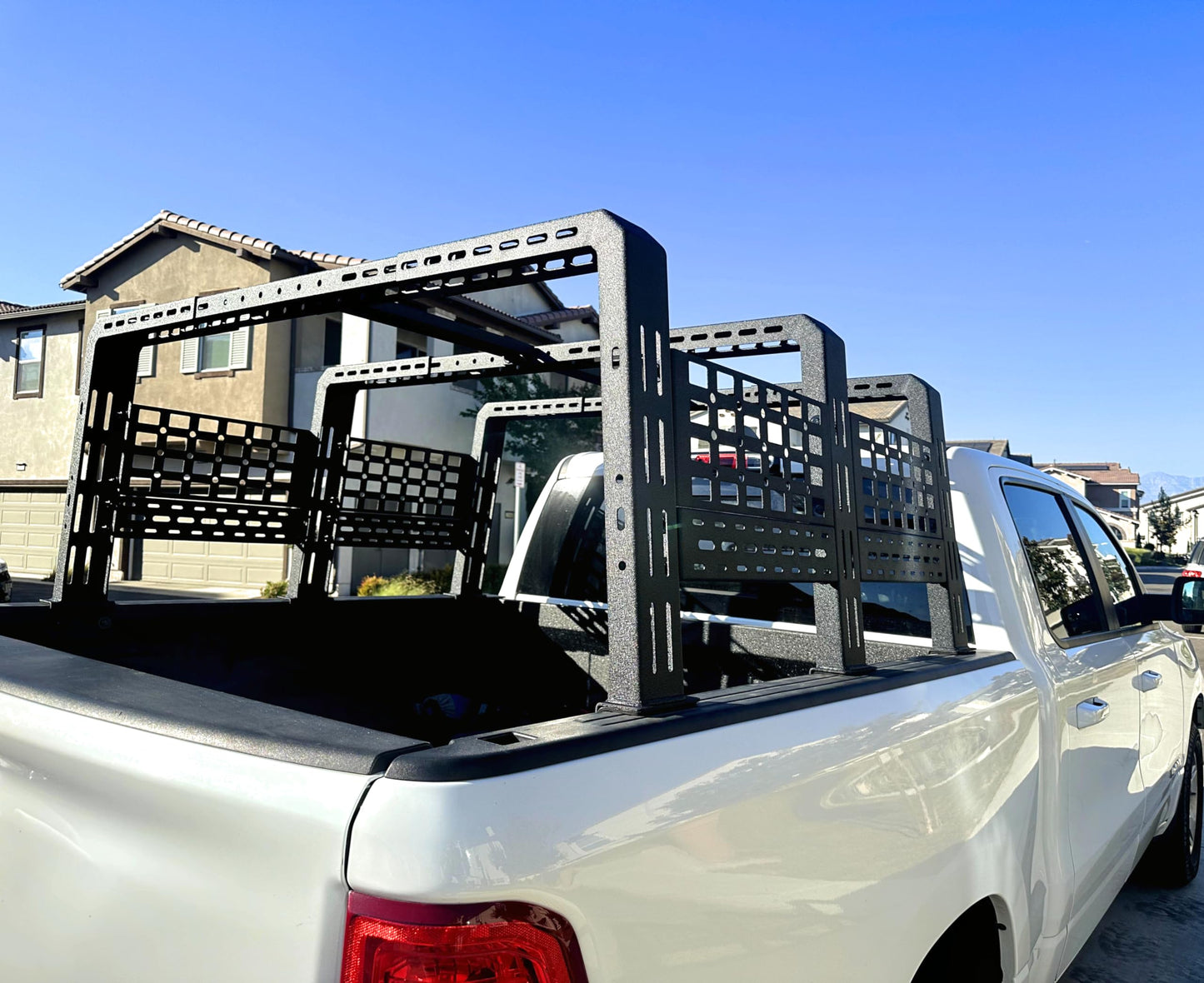 TKMAUTO Black Heavy-Duty Bed Rack for Full-Size Truck and Mid-Size Truck, 25" Height