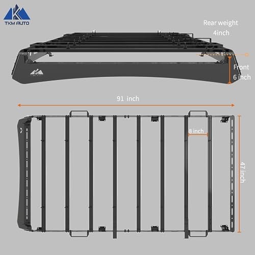 TKMAUTO Black Roof Rack Cargo Storage Compatible with 2010-2023 4Runner (Full Size)