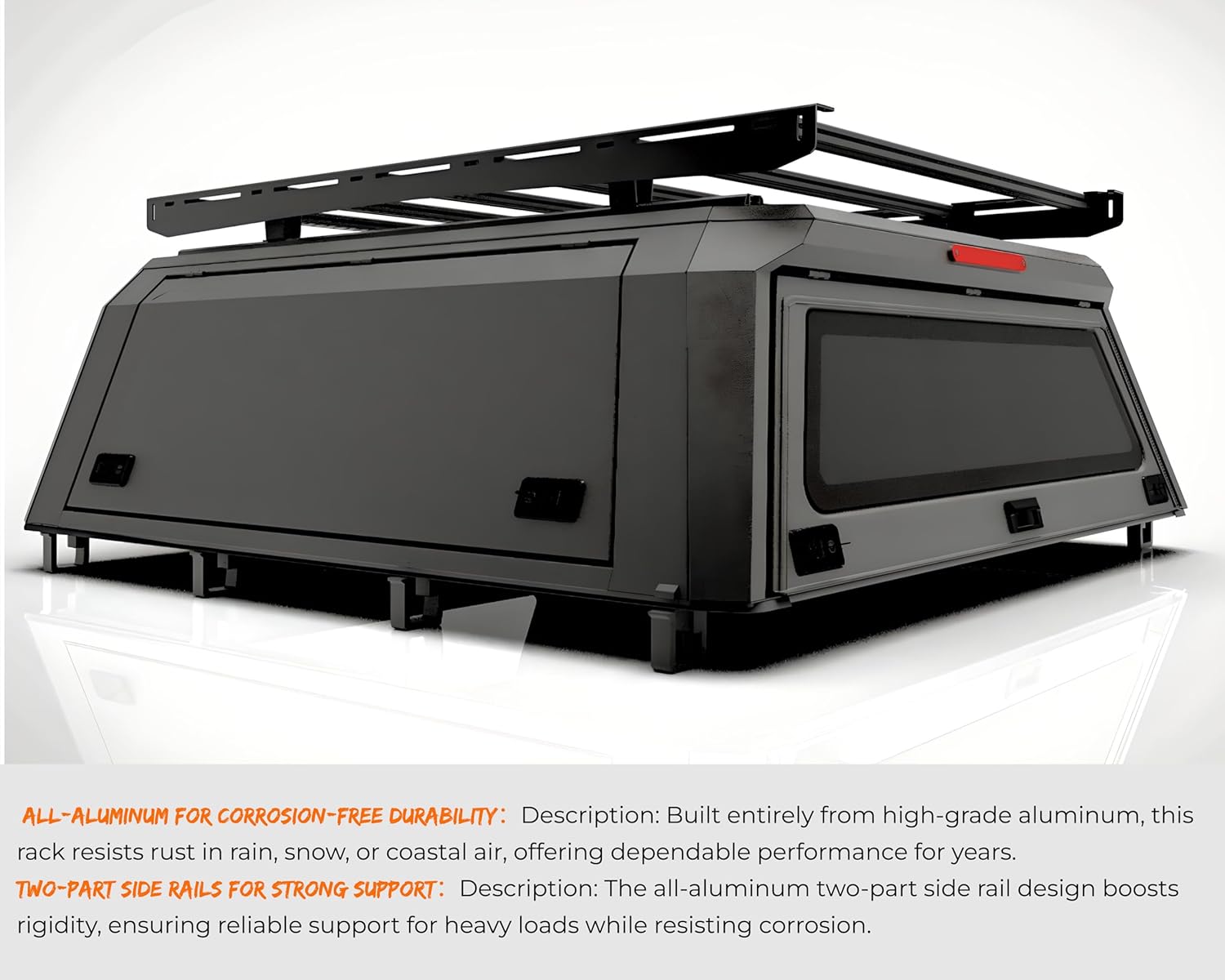 Truck Bed Cap Roof Rack Platform | Universal Aluminum | ARE Leer ...
