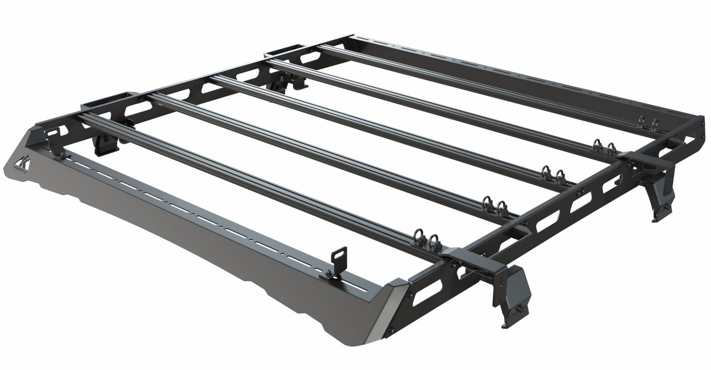 TKMAUTO Black Roof Rack Cargo Storage Compatible with 2018-2024Jeep Wrangler JL 4 Doors Mid Size