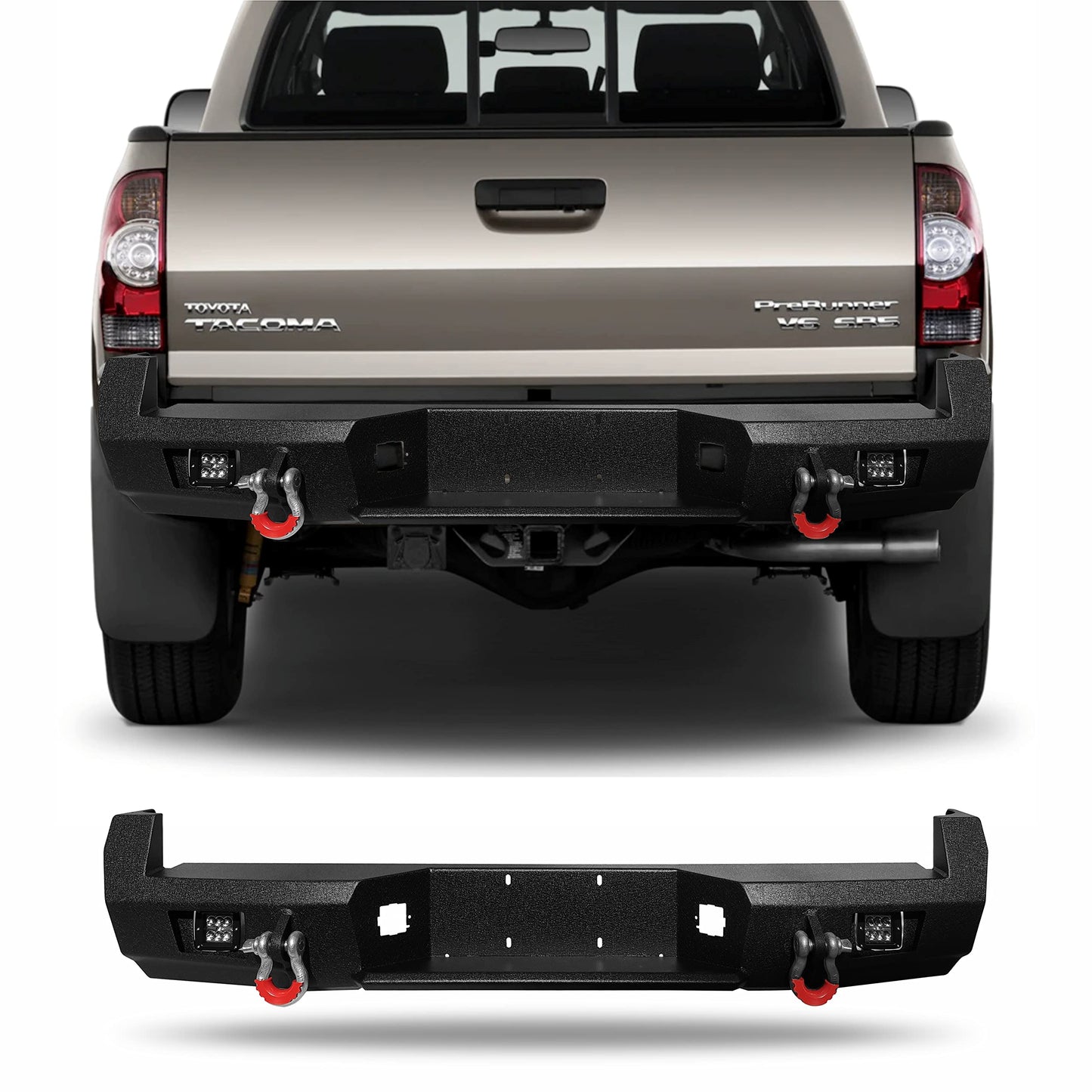 Tacoma 05-15 front and rear bumper (Rear bumper)