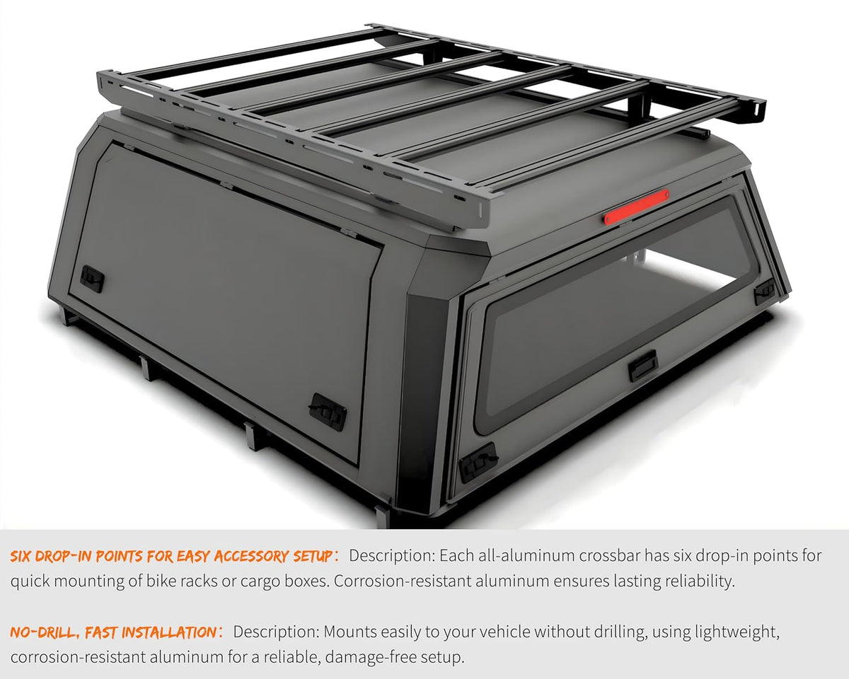 Are Topper Racks Truck Bed Cap Roof Rack Platform | Universal Aluminum | ARE Leer ...