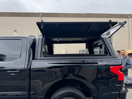 Aluminum Truck Bed Topper/Cap for 2019-2025  Ford F150 6.5 Feet , Lightweight, Durable, and Rust-Resistant Aluminum Design