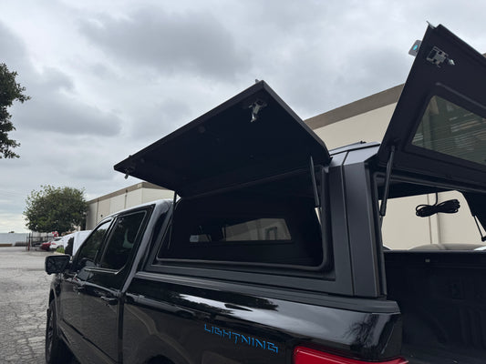 Aluminum Truck Bed Topper/Cap for 2019-2025  Ford F150 6.5 Feet , Lightweight, Durable, and Rust-Resistant Aluminum Design