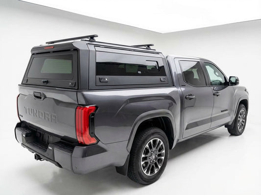 Toyota Tundra 2015-2025 5.5ft | TKMAUTO Aluminum Truck Bed Cap Side Windows