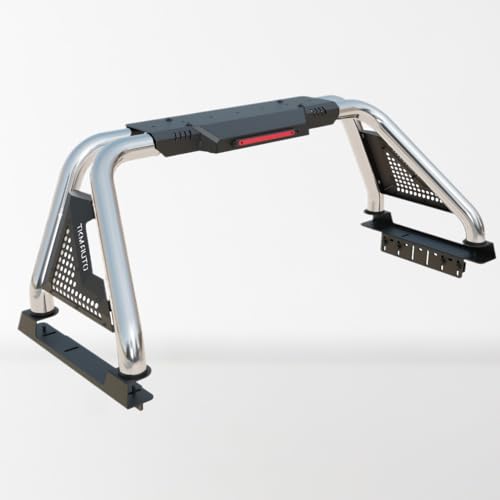 Sport Bar Roll Bar Silver Stainless Steel Fit F-150 /Ram1500 /Tundra/Sierra 1500/ Silverado 1500/ Titan - TKMAUTO