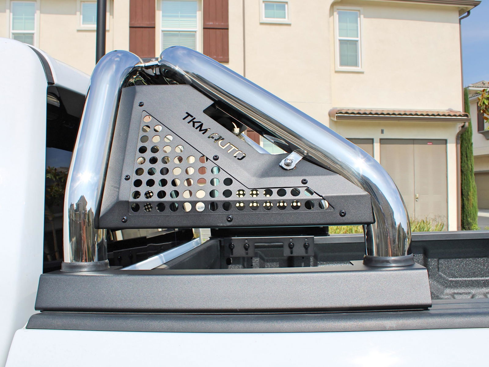 Sport Bar Roll Bar Silver Stainless Steel Fit F-150 /Ram1500 /Tundra/Sierra 1500/ Silverado 1500/ Titan - TKMAUTO