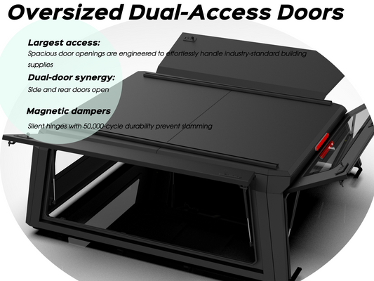 Aluminum Truck Bed Topper/Cap for 2024-2025 Tacoma 5ft Bed – Lightweight, Durable, and Rust-Resistant Aluminum Design