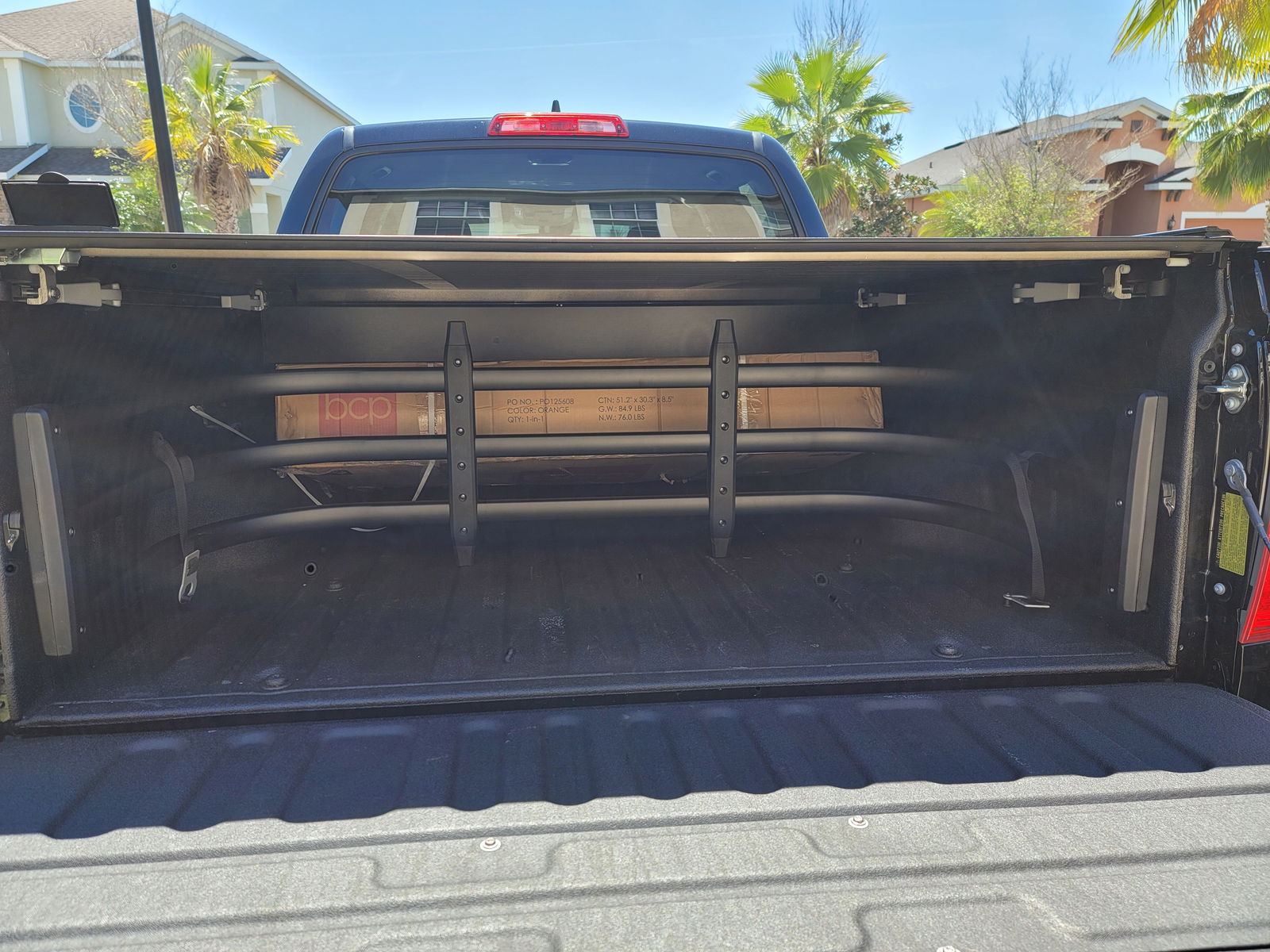 TKMAUTO Black Aluminum Truck Bed Extender Retractable 59-69 inches for Silverado Ram Tundra Ford and Other Full-Size Trucks - TKMAUTO