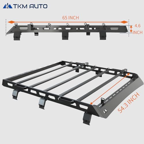 TKMAUTO Heavy Duty Top Roof Rack Compatible with 2020-2023 Jeep Gladiator Top Luggage Holder Upper Storage - TKMAUTO