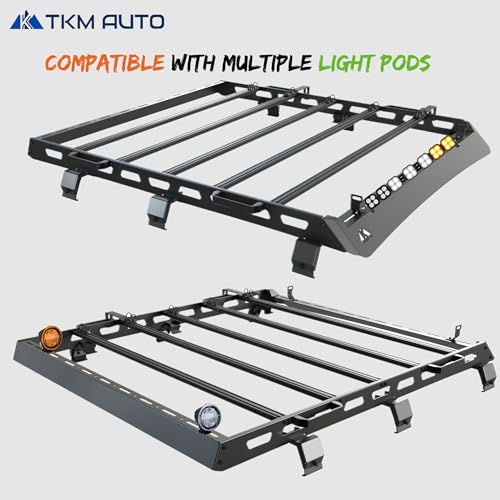 TKMAUTO Heavy Duty Top Roof Rack Compatible with 2020-2023 Jeep Gladiator Top Luggage Holder Upper Storage - TKMAUTO