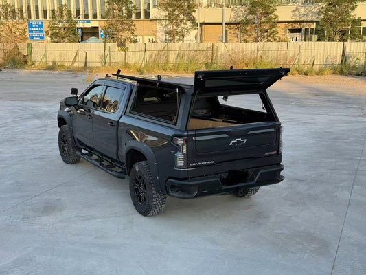 Aluminum Truck Bed Cap for 2019–2025 GMC Sierra & Silverado 1500 6.5 ft Bed, Lightweight All-Aluminum, Rust-Resistant Design