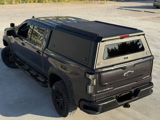 Aluminum Truck Bed Cap for 2019–2025 GMC Sierra & Silverado 1500 6.5 ft Bed, Lightweight All-Aluminum, Rust-Resistant Design