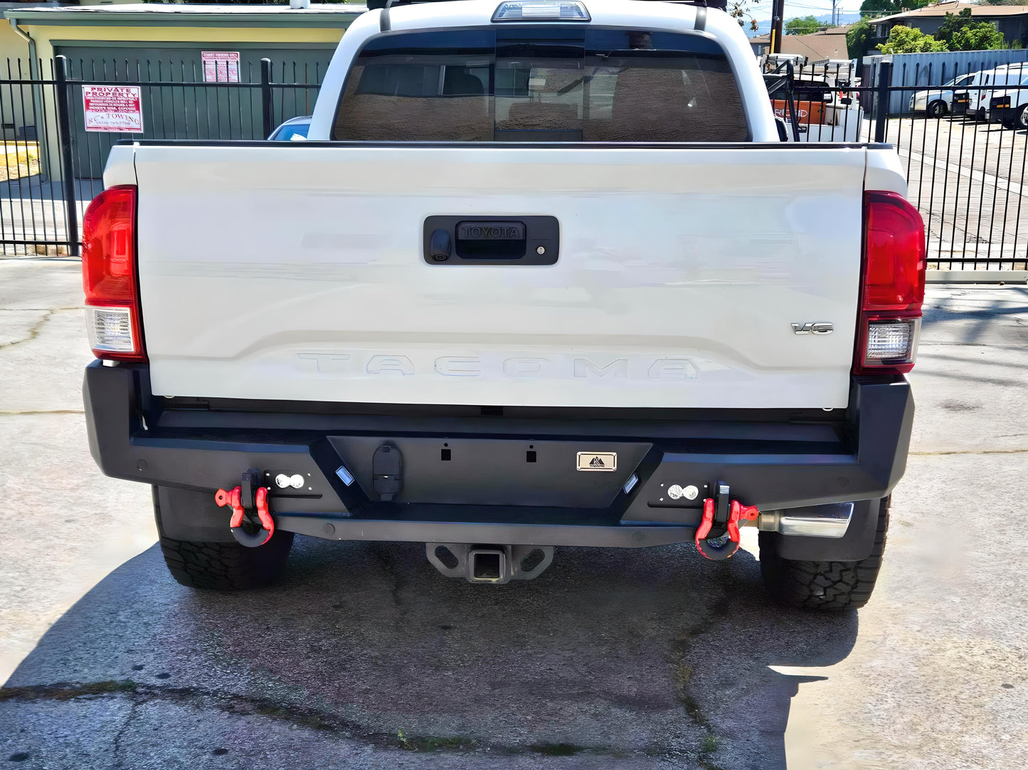 Black Rear Bumper for Tacoma 2016-2023