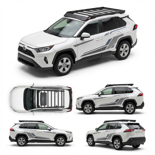 Toyota RAV4 Roof Rack | Full-Size Aluminum Cargo Rack | Fits 2019–2025