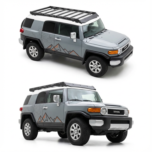 Heavy-Duty Aluminum Roof Rack for Toyota FJ Cruiser (2007–2016) Full Modular Cargo System | 1000lb Static Load | 40" LED Light Bar Ready