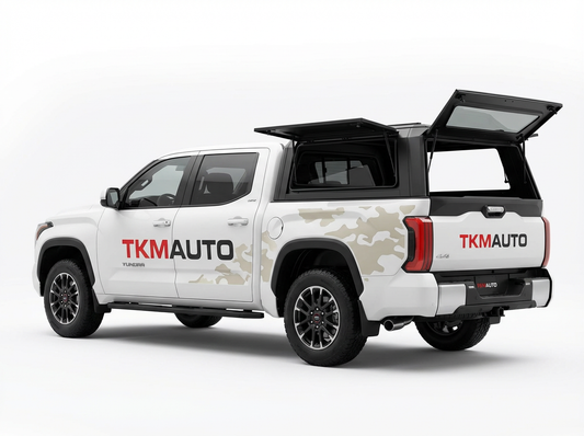 GMC Sierra & Silverado 1500 2019-2025 5.8ft | TKMAUTO Aluminum Truck Bed Cap Side Windows