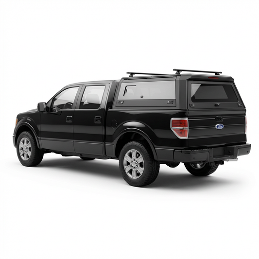 Ford F-150 Aluminum Truck Bed Cap with Windows (2004-2014, 5.5ft) | TKMAUTO