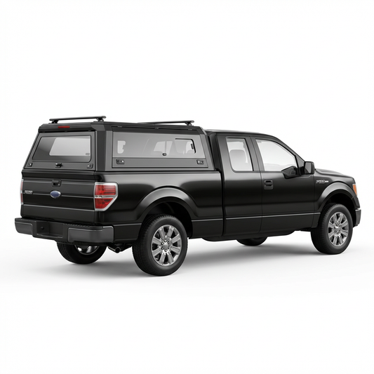 Ford F-150 Aluminum Truck Bed Cap with Windows (2004-2014, 5.5ft) | TKMAUTO