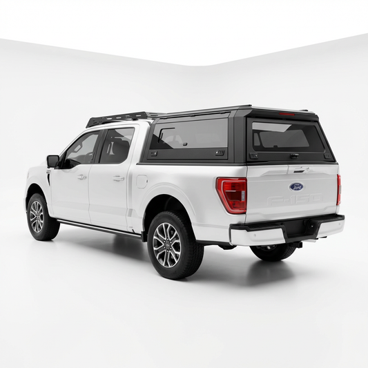 Ford F-150 2019-2025 Aluminum Truck Bed Cap with Windows 6.5ft | TKMAUTO